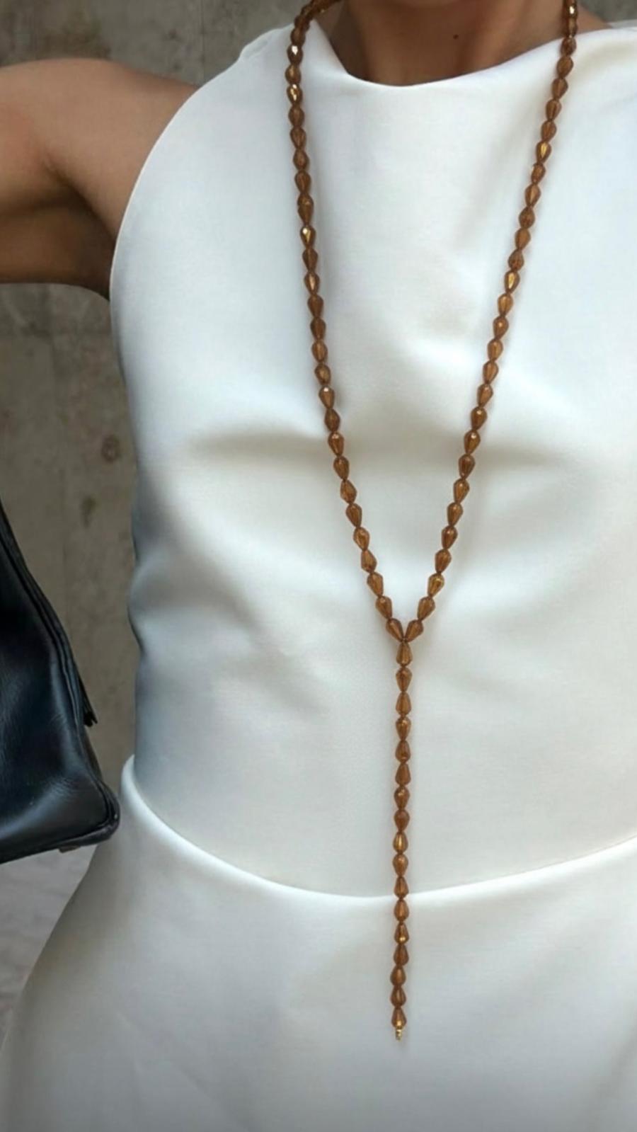 Corbatín largo de Cristal